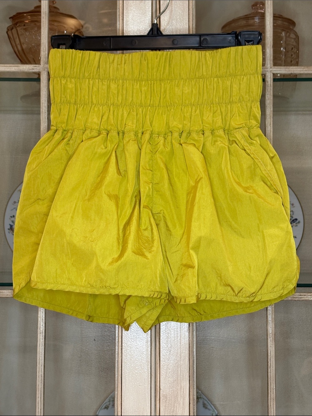 NWOT FP Movement by Free People High-Waist “The Way Home” Shorts in Yellow - Picture 3 of 10